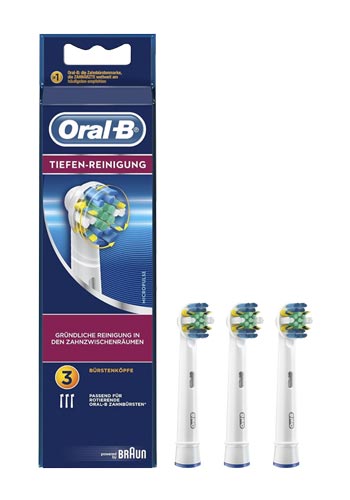 Braun Oral-B Tiefenreinigung Aufsteckbürsten 3er White, 410508