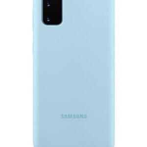 Samsung Silicone Cover Sky Blue, für Samsung G980F Galaxy S20, EF-PG980TL, Blister