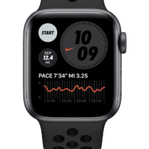 Apple Watch Nike Series 6 Aluminium Space Grey, Sport Band Anthracite-Black, M00X3FD/A, 40mm