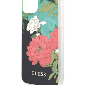 GUESS Hard Cover Flower Black, für Apple iPhone 12 Pro Max, GUHCP12LIMLFL01, Blister