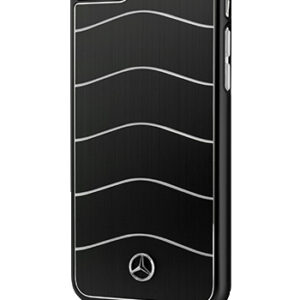 Mercedes-Benz Hard Cover Brushed Aluminium Black, Wave VIII Line, für iPhone 8 Plus/7 Plus/6s Plus, MEHCP7LCUSALBK, Blister