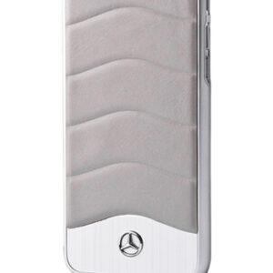 Mercedes-Benz Hard Cover Leather Aluminium Crystal Grey, Wave III Line, für Apple iPhone 6/6s, MEHCP6CUSGR, Blister