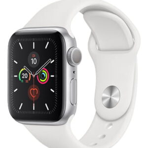 Apple Watch Series 5 Aluminium Cellular Silver, Sport Band White, MWWC2FD/A, 44mm