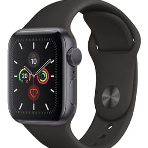 Apple Watch Series 5 Aluminium Cellular Space Grey, Sport Band Black, MWWE2FD/A, 44mm