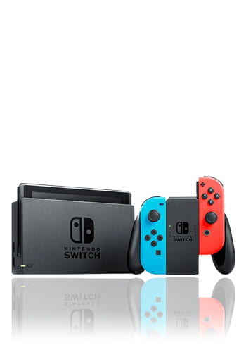 Nintendo Switch V2 2019 Edition 32GB, neon red - neon blue
