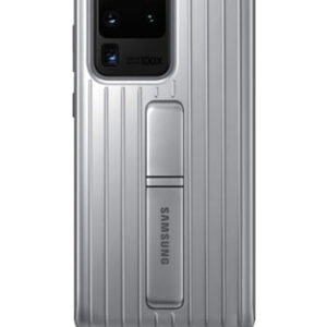 Samsung Protective Standing Cover Silver, für Samsung G988F Galaxy S20 Ultra, EF-RG988CS, Blister
