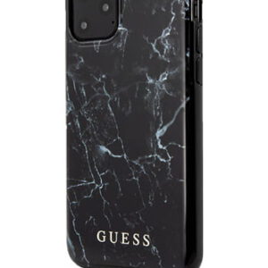 GUESS Hard Cover Marble Black, für Apple iPhone 11, GUHCN61PCUMAB, Blister