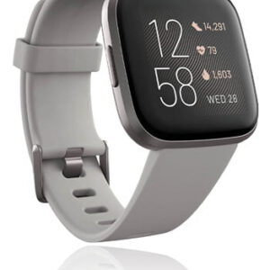 FitBit Versa 2 Steingrau/Nebelgrau, Smartwatch mit Armband