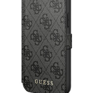 GUESS Book Case 4G Grey, für iPhone 12 mini, GUFLBKSP12S4GG, Blister