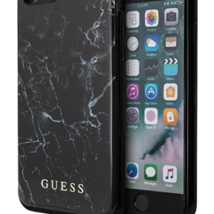GUESS Hard Cover Marble Black, für Apple iPhone SE (2020)/8/7, GUHCI8PCUMABK, Blister