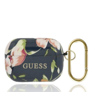 GUESS Cover Silicone Floral Blue, für Apple AirPods Pro, GUACAPTPUBKFL03, Blister