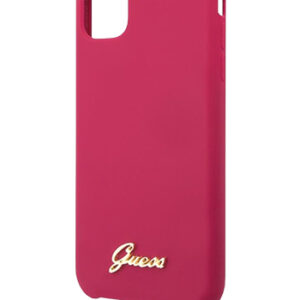 GUESS Hard Cover Silicone Vintage Red, für Apple iPhone 11 Pro, GUHCN58LSLMGRE, Blister