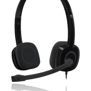 Logitech H151 Stereo Headset Black, 981-000589, Universal, Blister