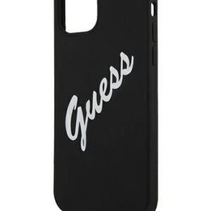 GUESS Hard Cover Silicone Vintage Black/White, für Apple iPhone 12 / 12 Pro, GUHCP12MLSVSBW, Blister