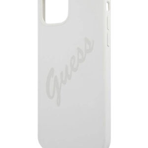 GUESS Hard Cover Silicone Vintage Cream, für Apple iPhone 12 / 12 Pro, GUHCP12MLSVSCR, Blister