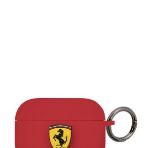 Ferrari Silicone Case Red, für Apple Airpods Pro, FEACAPSILGLRE, Blister