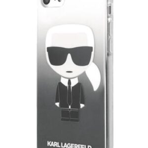 Karl Lagerfeld Cover Iconic Degrade Black, für Apple iPhone 7, 8, SE(2020), KLHCI8TRDFKBK, Blister