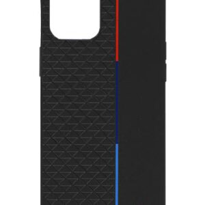 BMW Hard Cover Triangles Tricolor Black, M Case für Apple iPhone 12 mini, BMHCP12STRTBK, Blister