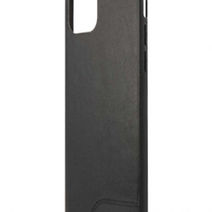 BMW Hard Cover Smooth PU Leather Black, M Collection für Apple iPhone 12/12 Pro, BMHCP12MMHOLBK, Blister