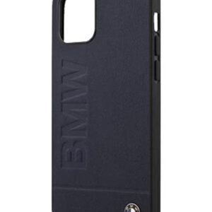 BMW Hard Cover Leather Hot Stamp Blue, Signature für Apple iPhone 12 Mini, BMHCP12SSLLNA, Blister