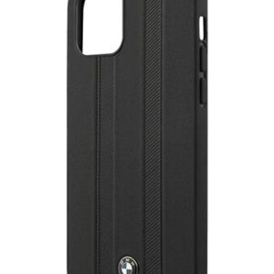 BMW Hard Cover Leather Tire Marks Black, Signature für Apple iPhone 12 Pro Max, BMHCP12LTTBK, Blister