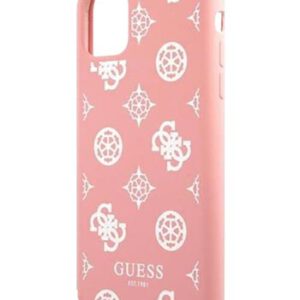 GUESS Hard Cover Liquid Silicone Peony Pink, für Apple iPhone 11, GUHCN61LSPEWPI, Blister