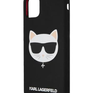 Karl Lagerfeld Cover SIlicone Choupette Head Black, für Apple iPhone 11, KLHCN61SLCHBK, Blister