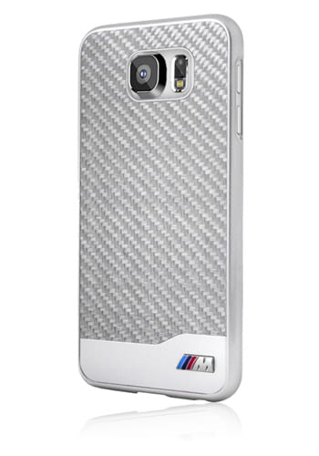 BMW Hard Cover Real Carbon Fiber Black, Signature Collection für Samsung G920F Galaxy S6, BMHCP6LMDCB, Blister