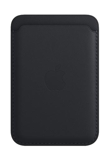 Apple Leather Wallet MagSafe Midnight, für iPhone, MM0Y3ZM/A