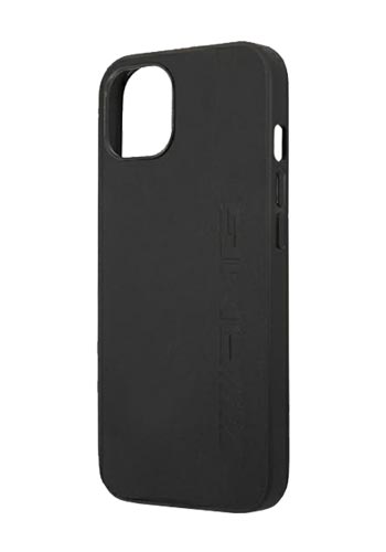 AMG Hard Cover Leather Black, Hot Stamp für Apple iPhone 13, AMHCP13MDOLBK, Blister