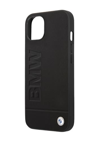 BMW Hard Cover Leather Hot Stamp Black, Signature für Apple iPhone 13 Pro, BMHCP13MSLLBK, Blister