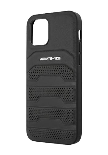 AMG Hard Cover Black, Debossed Collection für iPhone 13 Mini, AMHCP12SGSEBK, Blister