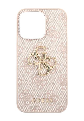 GUESS Hard Cover Saffiano 4G Big Metal Logo Pink, for iPhone 13 Pro, GUHCP13LSA4GSPI