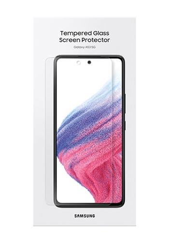 Samsung Tempered Glass Screen Protector Transparent, für Galaxy A53 (5G), ET-FA536TTEGWW