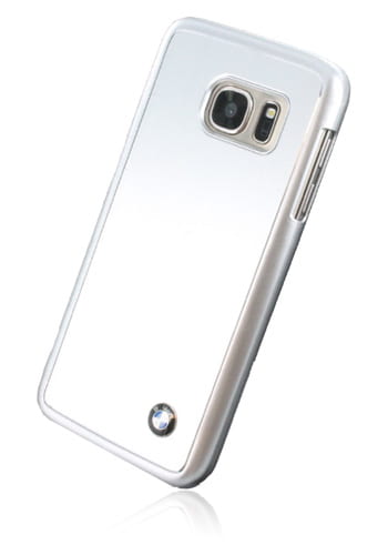 BMW Hard Cover Brushed Aluminium Silver, Signature für Samsung G930 Galaxy S7, BMHCS7MBS, Blister