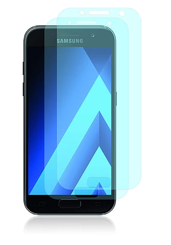 Crocfol DIEFOLIE Displayschutzfolie inklusive flüssiges Glas für Samsung A320F Galaxy A3 (2017) Fullcover