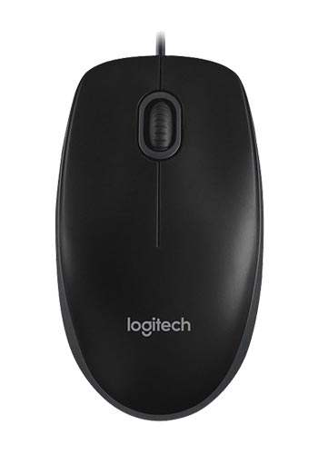 Logitech B100 Optical Maus Black, Wireless