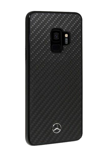 Mercedes-Benz Hard Cover Real Carbon Fiber Black, Dynamic Line für Samsung G960F Galaxy S9, MEHCS9RCABK, Blister