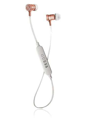 GUESS Stereo Bluetooth Headset In Ear White-Pink, CGBTE05, Universal