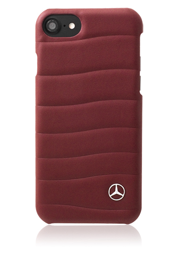 Mercedes-Benz Hard Cover Genuine Leather Red, BOW I, für Apple iPhone 8/7/6, MEHCP7GCLRE, Blister