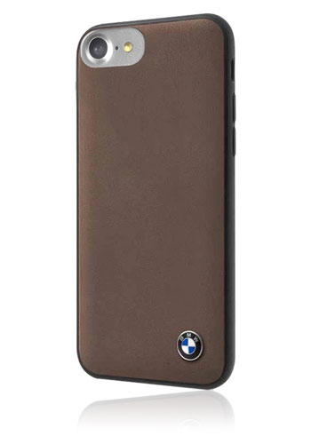 BMW Hard Cover Genuine Leather Mocca, Signature für Apple iPhone SE(2020)/8/7/6s/6, BMHCP7GLSCTA, Blister