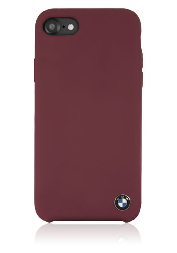 BMW Hard Cover Silicon Burgundy, Signature für Apple iPhone 8/7/6s/6, BMHCP7SILRE
