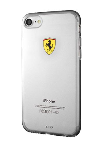 Ferrari Transparentes Hard Cover für iPhone 7/8 Transparent, Racing Shield, für Apple iPhone 7/8, FEHCP7TR1, Blister