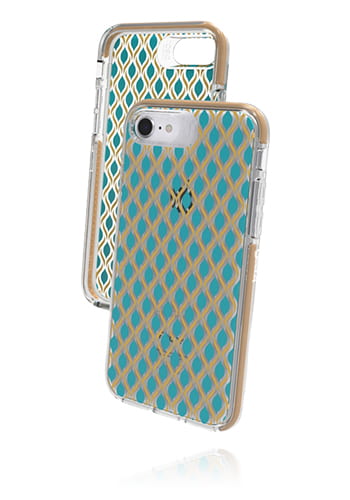 Gear4 D3O Cover Gold, Victoria Teal Gold für Apple iPhone 8/7/6s/6, IC67VICGTG, Blister