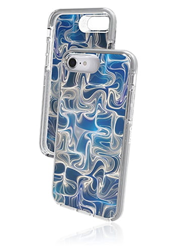 Gear4 D3O Cover Blue, Victoria Blue Swirl für Apple iPhone 8 Plus/7 Plus/6s Plus/6 Plus, Blister
