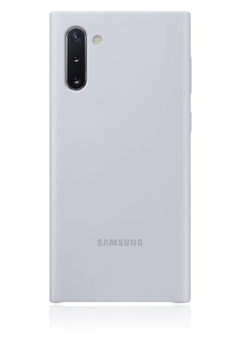 Samsung Silicone Cover Silver, für Samsung N970 Galaxy Note 10, EF-PN970TS, Blister
