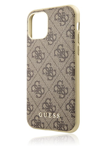 GUESS Hard Cover 4G Brown, für Apple iPhone 11, GUHCN61G4GB, Blister