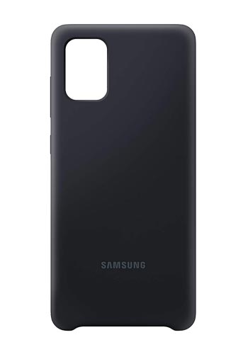 Samsung Silicone Cover Black, für Samsung A715F Galaxy A71, EF-PA715TB, Blister