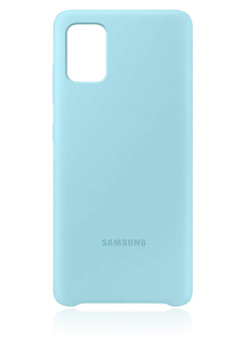 Samsung Silicone Cover Blue, für Samsung A715F Galaxy A71, EF-PA715TL, Blister