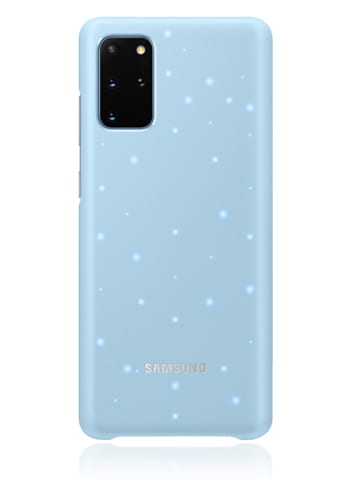 Samsung LED Cover Sky Blue, für Samsung G985F Galaxy S20 Plus, EF-KG985CL, Blister